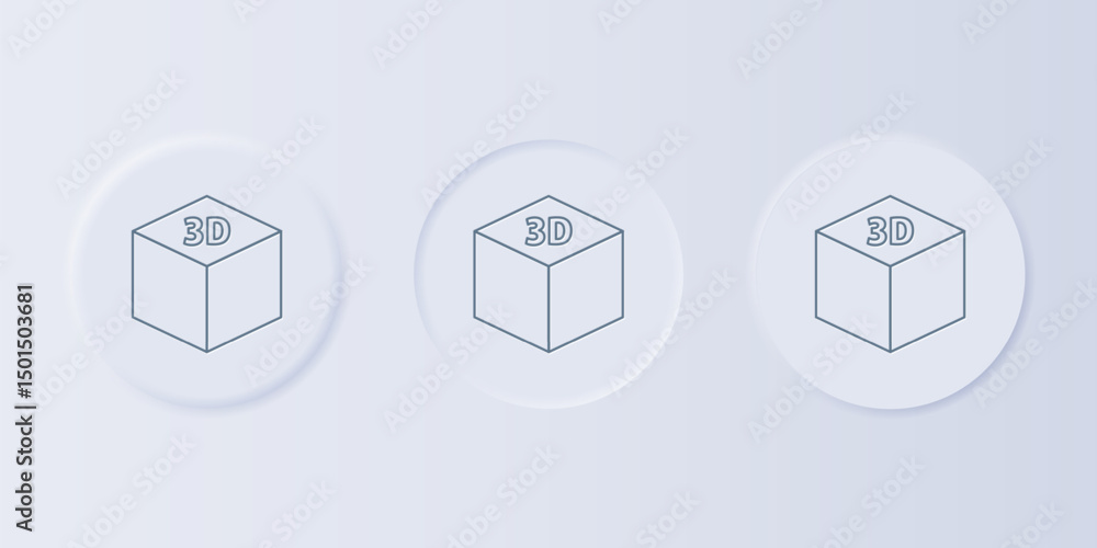 Poster grey isometric cube icon isolated on grey background. geometric cubes solid icon. 3d square sign. bo