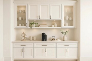 Modern Elegant White Kitchen Interior