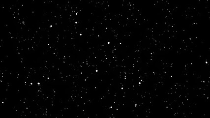 Scattered white specks on a black background.