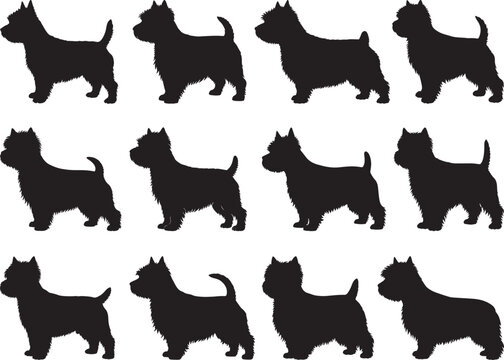 WEST HIGHLAND DOG SILHOUETTE