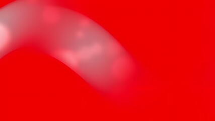 Red background with a soft, light-colored arc.