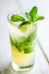 Refreshing Mojito Cocktail with Mint and Lime a Summer Classic