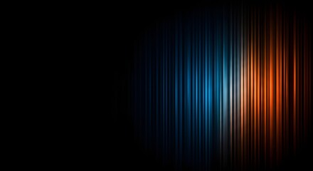 Abstract Blue Orange Vertical Lines Design Background