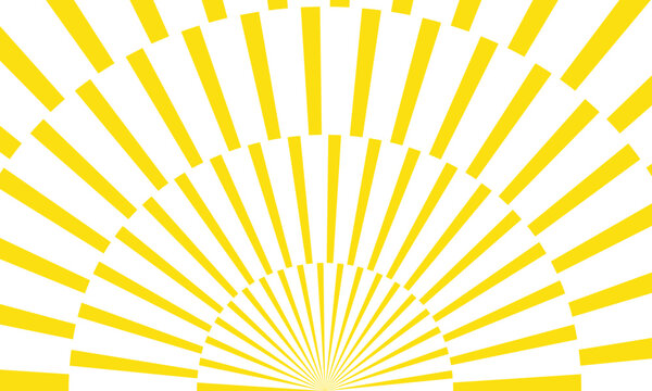 abstract simple yellow irregular line arc pattern can be used background.