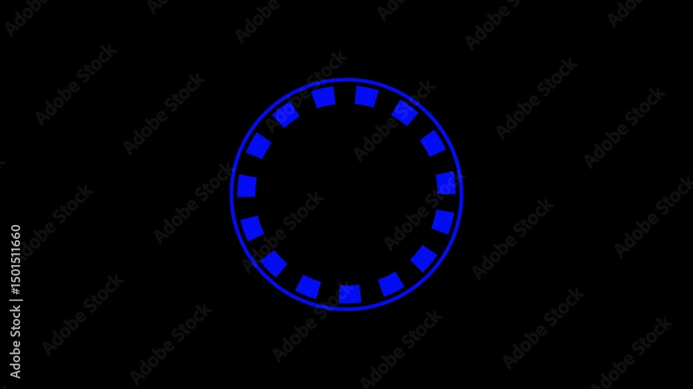 Aufkleber hud circle rotation elements. circle hud technological futuristic elements