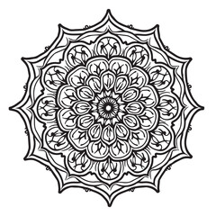 vactor mandala & pattern.Mandala. Round Ornament Pattern. Vintage decorative elements. Hand drawn background.
