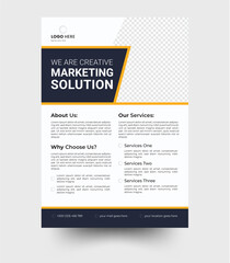 a bundle of 5 templates of a5 flyer, Flyer template layout design. Corporate creative colorful business flyer template.	