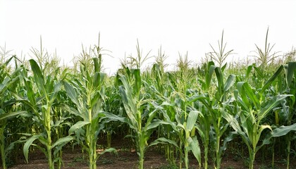 Obraz premium a cornfield on white background