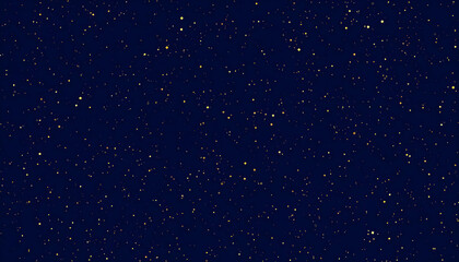 Dark Blue Background with Gold Glitter Sparkles