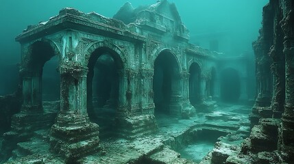 Grand Arches Submerged Beneath the Ocean High Resolution Picture