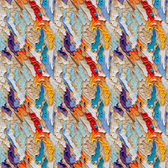 Colorful abstract acrylic paint seamless tileable pattern
