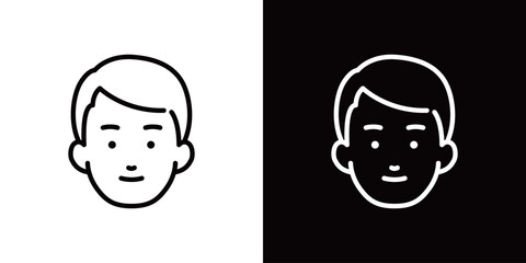 顔のラインアイコン