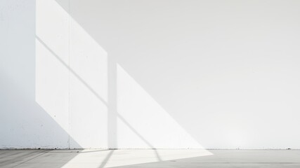 Contrasting Shadow & Texture - Simple White Wall Composition