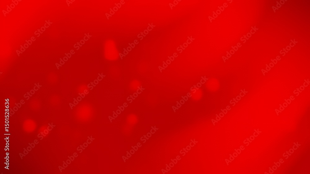 Poster soft red background with subtle light effects.