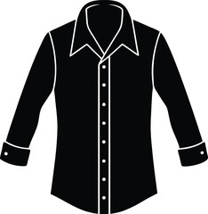 vector illustration of a black shirt