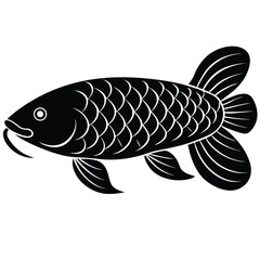 arowana vector sihouette