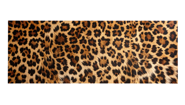 Luxurious brown leopard print fabric texture, a closeup view for fashion and interior design inspiration