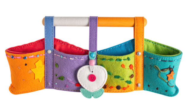 Exquisite handmade felt purses showcasing intricate quilting designs by the crafty quilter