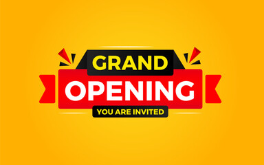 Grand opening sale banner. Grand opening sale banner template for social media, website, business, marketing, and advertising. Grand opening abstract vector design Illustration.