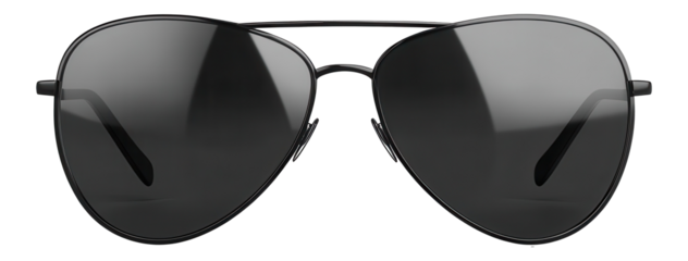 Elegant eyewear in PNG format, sunglasses with glossy frame on a transparent PNG file