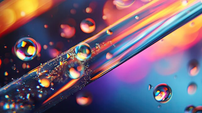 Artistic close-up of syringe needle reflecting light, evoking themes of science and precision