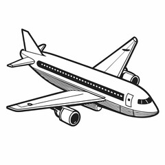 airplane isolated on white background