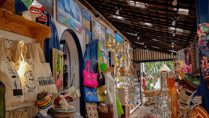 Typical cultural market in Recife, Pernambuco state.