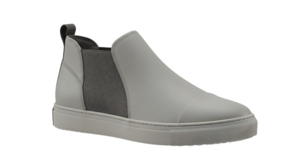 Stylish ankle boot with textured side