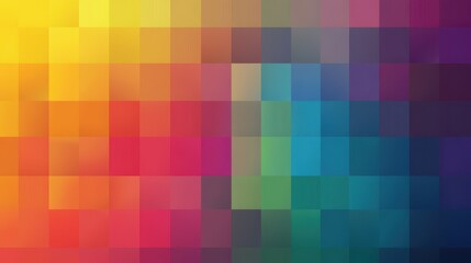 Abstract colorful square pixelated background with a smooth gradient effect