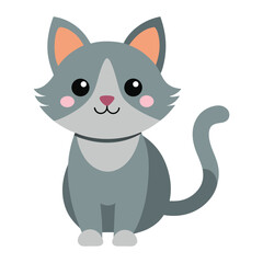 Adorable Cute Kitten on a Clean White Background