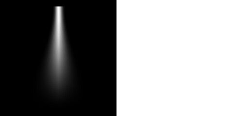 Vertical Light Beam PNG Transparent White Ray Effect for Sci Fi or Futuristic Interface Design