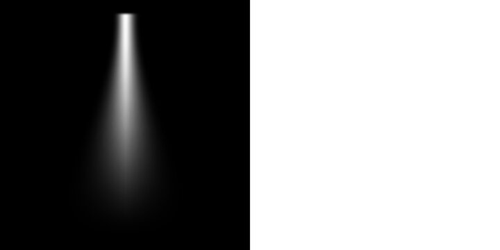 Vertical Light Beam PNG Transparent White Ray Effect for Sci Fi or Futuristic Interface Design