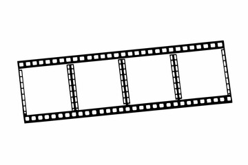 film strip isolated on white