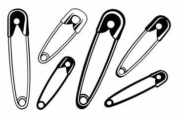 collection of safety pins