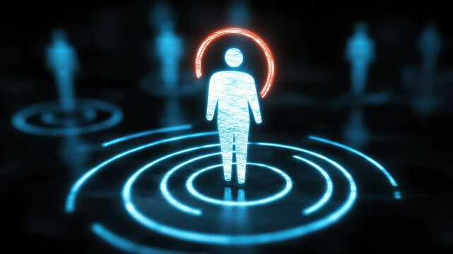 HRM or Human Resource Management, manager icon which is among staff icons for human development recruitment leadership and customer target, resume, interview. generate by AI