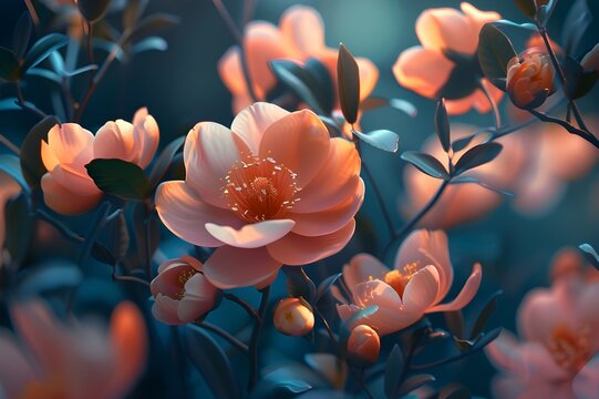 Floral Elegance: Close-up shots of exquisite flowers in full bloom, celebrating the beauty of nature's intricate designs