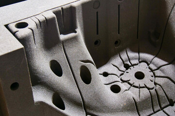 Surface texture of the sand mold