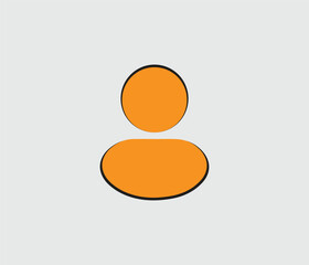 Man icon design. Creative man icon design layout. Vector man icon design with color set.