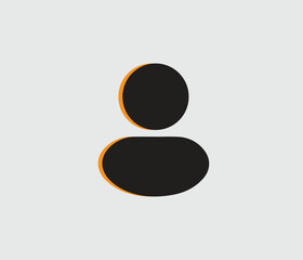 Man icon design. Creative man icon design layout. Vector man icon design with color set.