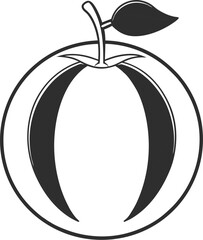 honeydew vector outline icon on white or transparent background