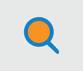 vector magnifying glass icon design.