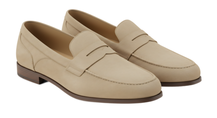 Stylish tan leather loafers elegant footwear