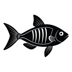 x ray tetra vector fish