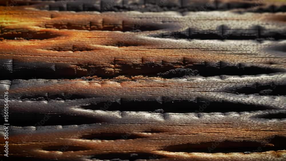 Poster close up of charred wood texture abstract pattern background