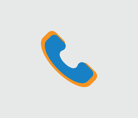 Colorful phone icon design. Creative phone icon design layout. Vector phone icon design.