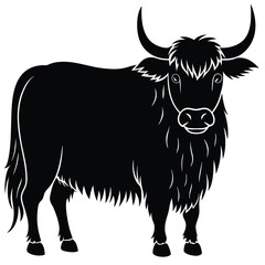yak vector sihouette