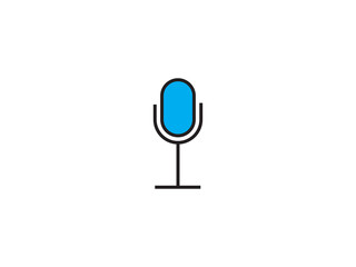 Microphone icon and illustration design vector design 