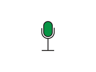 Microphone icon and illustration design vector design 