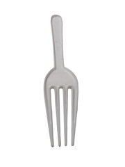 White Plastic Fork A Simple, Disposable Utensil for Everyday Use