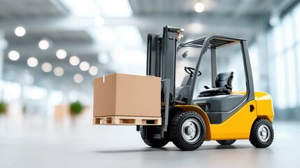 Efficient Forklift for Material Handling in Warehouses and Industrial Settings